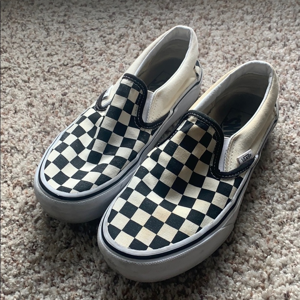 Checkered Vans Size 6.5 womens